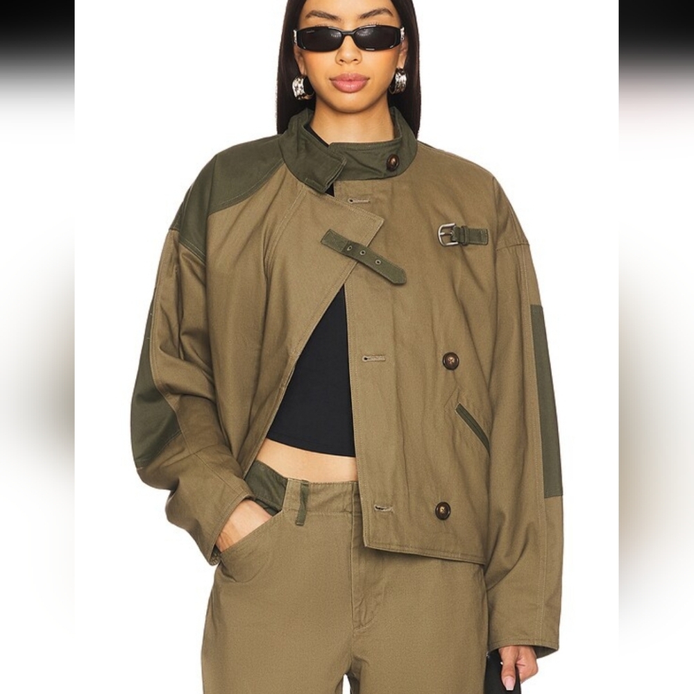 Rag & Bone Stylish Olive Green Women's Jacket - Picture 1 of 5